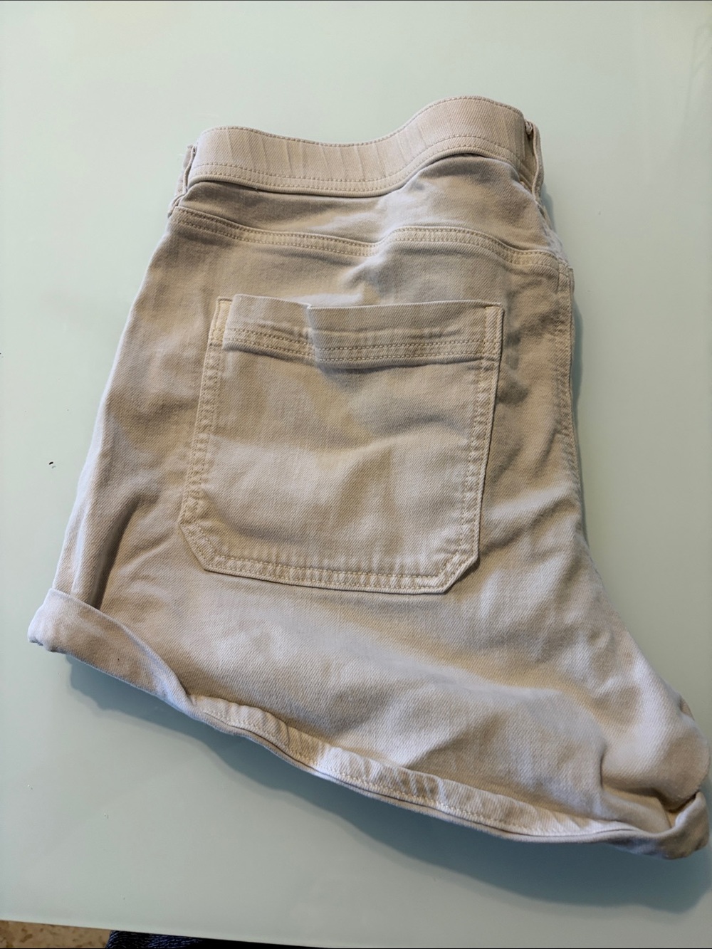 American Eagle Outfitters Light Beige Stretch Shorts